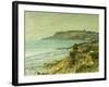 The Cliffs at Saint Adresse; La Falaise De Saint Adresse, 1873-Claude Monet-Framed Giclee Print