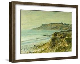 The Cliffs at Saint Adresse; La Falaise De Saint Adresse, 1873-Claude Monet-Framed Giclee Print