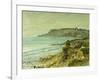 The Cliffs at Saint Adresse; La Falaise De Saint Adresse, 1873-Claude Monet-Framed Giclee Print