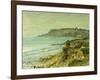 The Cliffs at Saint Adresse; La Falaise De Saint Adresse, 1873-Claude Monet-Framed Giclee Print