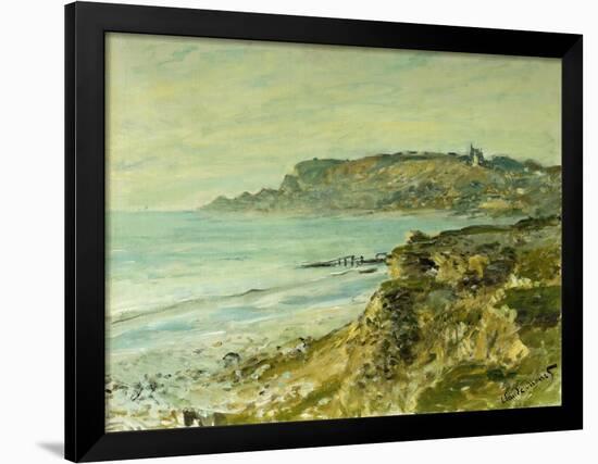 The Cliffs at Saint Adresse; La Falaise De Saint Adresse, 1873-Claude Monet-Framed Giclee Print