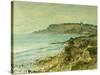 The Cliffs at Saint Adresse; La Falaise De Saint Adresse, 1873-Claude Monet-Stretched Canvas