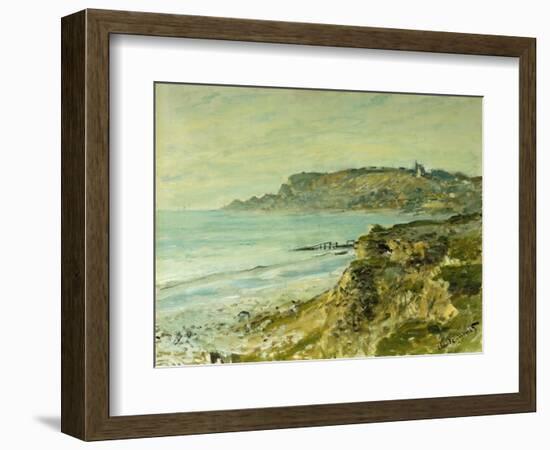 The Cliffs at Saint Adresse; La Falaise De Saint Adresse, 1873-Claude Monet-Framed Giclee Print