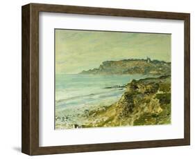 The Cliffs at Saint Adresse; La Falaise De Saint Adresse, 1873-Claude Monet-Framed Giclee Print