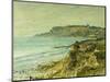 The Cliffs at Saint Adresse-Claude Monet-Mounted Giclee Print