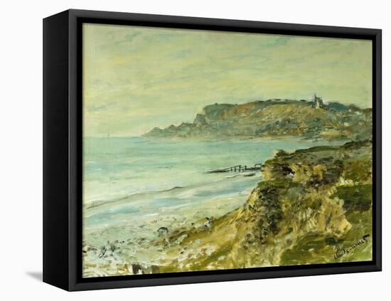 The Cliffs at Saint Adresse-Claude Monet-Framed Stretched Canvas