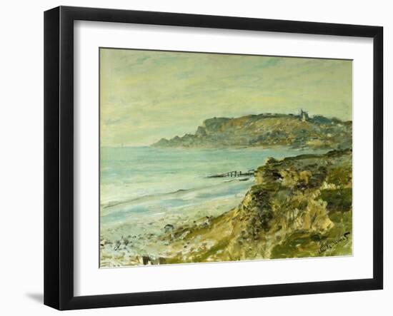 The Cliffs at Saint Adresse-Claude Monet-Framed Giclee Print