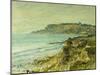 The Cliffs at Saint Adresse-Claude Monet-Mounted Giclee Print