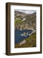 The cliffs at Slieve League, near Killybegs, County Donegal, Ulster, Republic of Ireland, Europe-Nigel Hicks-Framed Photographic Print