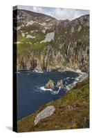 The cliffs at Slieve League, near Killybegs, County Donegal, Ulster, Republic of Ireland, Europe-Nigel Hicks-Stretched Canvas