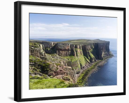 The cliffs of Hoy island, Orkney islands, Scotland.-Martin Zwick-Framed Photographic Print