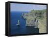 The Cliffs of Moher, County Clare, Munster, Republic of Ireland (Eire), Europe-Roy Rainford-Framed Stretched Canvas