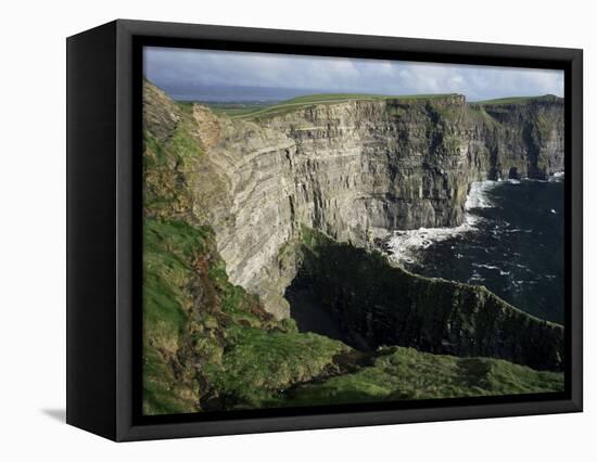 The Cliffs of Moher, Looking Towards Hag's Head from O'Brian's Tower, County Clare, Eire-Gavin Hellier-Framed Stretched Canvas