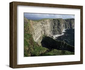 The Cliffs of Moher, Looking Towards Hag's Head from O'Brian's Tower, County Clare, Eire-Gavin Hellier-Framed Photographic Print