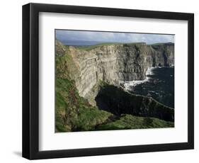 The Cliffs of Moher, Looking Towards Hag's Head from O'Brian's Tower, County Clare, Eire-Gavin Hellier-Framed Photographic Print