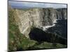 The Cliffs of Moher, Looking Towards Hag's Head from O'Brian's Tower, County Clare, Eire-Gavin Hellier-Mounted Photographic Print