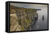 The Cliffs of Moher, near Lahinch, County Clare, Munster, Republic of Ireland, Europe-Nigel Hicks-Framed Stretched Canvas