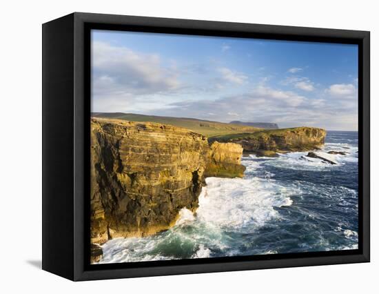 The Cliffs of Yesnaby in Orkney, Orkney islands, Scotland.-Martin Zwick-Framed Stretched Canvas