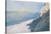 The Cliffs Overlooking the Bay of Honfleur-Georges Seurat-Stretched Canvas