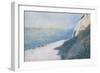 The Cliffs Overlooking the Bay of Honfleur-Georges Seurat-Framed Art Print