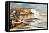 The Cliffs, Rottingdean, Near Brighton, 1905-William Henry Borrow-Framed Stretched Canvas