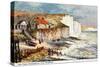 The Cliffs, Rottingdean, Near Brighton, 1905-William Henry Borrow-Stretched Canvas