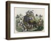 The Climax of a Tiger Hunt in India, Huntsmen-null-Framed Art Print