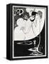 The Climax-Aubrey Beardsley-Framed Stretched Canvas