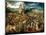 The Climb to Calvary (Carrying the Cross), 1525-1569), 1564 (Painting)-Pieter the Elder Brueghel-Mounted Giclee Print