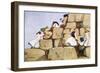 The Climbers', 1908-Lance Thackeray-Framed Giclee Print