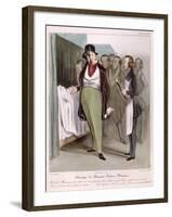 The Clinic of Dr. Robert-Macaire-Honore Daumier-Framed Giclee Print