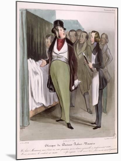 The Clinic of Dr. Robert-Macaire-Honore Daumier-Mounted Giclee Print