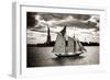 The Clipper and the Liberty-John Brooknam-Framed Premium Giclee Print