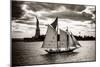 The Clipper and the Liberty-John Brooknam-Mounted Premium Giclee Print