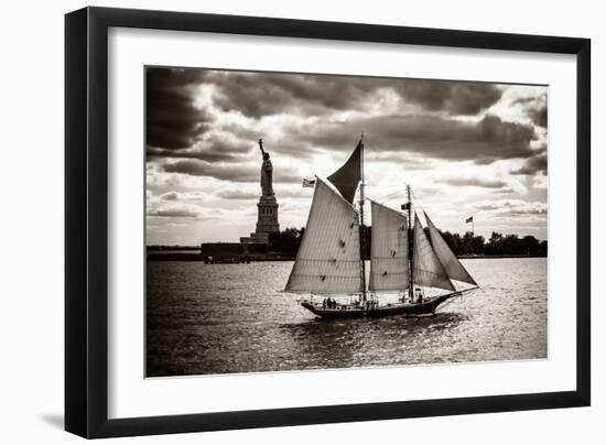 The Clipper and the Liberty-John Brooknam-Framed Art Print