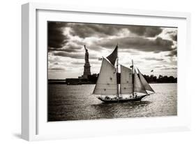 The Clipper and the Liberty-John Brooknam-Framed Art Print