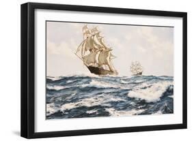 The Clipper 'Fychow' in company-James Brereton-Framed Giclee Print
