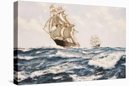 The Clipper 'Fychow' in company-James Brereton-Stretched Canvas