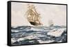 The Clipper 'Fychow' in company-James Brereton-Framed Stretched Canvas