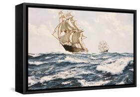 The Clipper 'Fychow' in company-James Brereton-Framed Stretched Canvas
