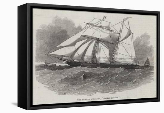 The Clipper Schooner, Marin Zagury-Edwin Weedon-Framed Stretched Canvas