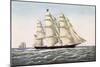The Clipper Ship "Flying Cloud", Published by Currier and Ives, 1852-null-Mounted Giclee Print
