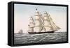 The Clipper Ship "Flying Cloud", Published by Currier and Ives, 1852-null-Framed Stretched Canvas