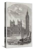 The Clock-Tower and Speaker's Residence, New Houses of Parliament-null-Stretched Canvas