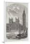 The Clock-Tower and Speaker's Residence, New Houses of Parliament-null-Framed Giclee Print