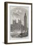 The Clock-Tower and Speaker's Residence, New Houses of Parliament-null-Framed Giclee Print