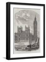 The Clock-Tower and Speaker's Residence, New Houses of Parliament-null-Framed Giclee Print