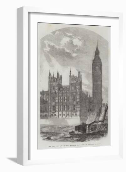 The Clock-Tower and Speaker's Residence, New Houses of Parliament-null-Framed Giclee Print