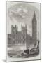 The Clock-Tower and Speaker's Residence, New Houses of Parliament-null-Mounted Giclee Print