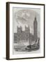 The Clock-Tower and Speaker's Residence, New Houses of Parliament-null-Framed Giclee Print